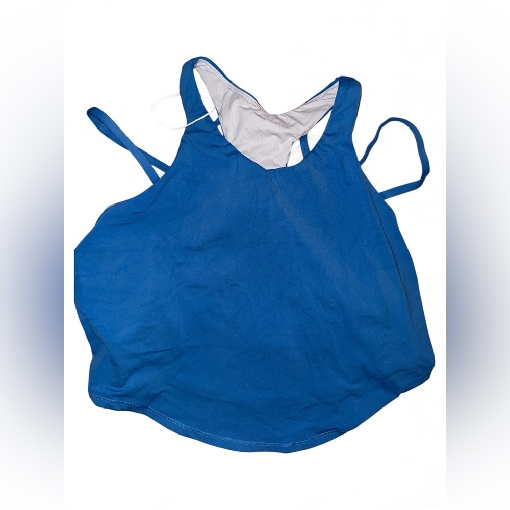 Halara high neck strappy back bra large new with defect, no cup pads***